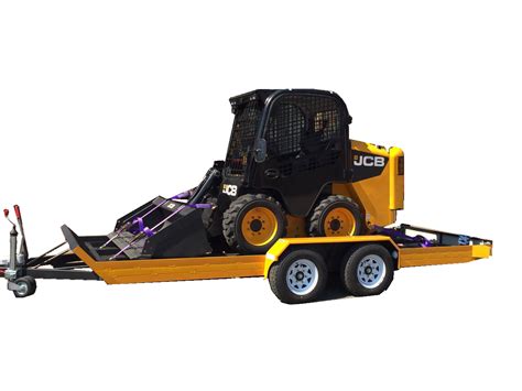 best trailer for mini skid steer|bumper pull skid steer trailer.